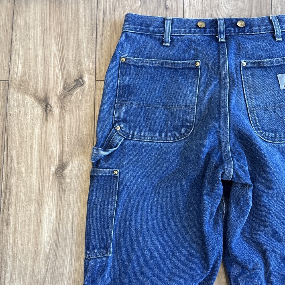 Y2k Carhartt B07 DNM Double Knee Logger Jean 32x34 Suspender Buttons Workwear - Picture 10 of 12